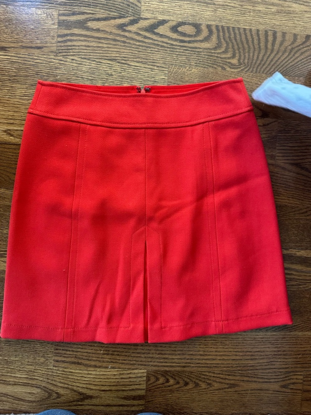 LOFT orange A-Line Mini Skirt